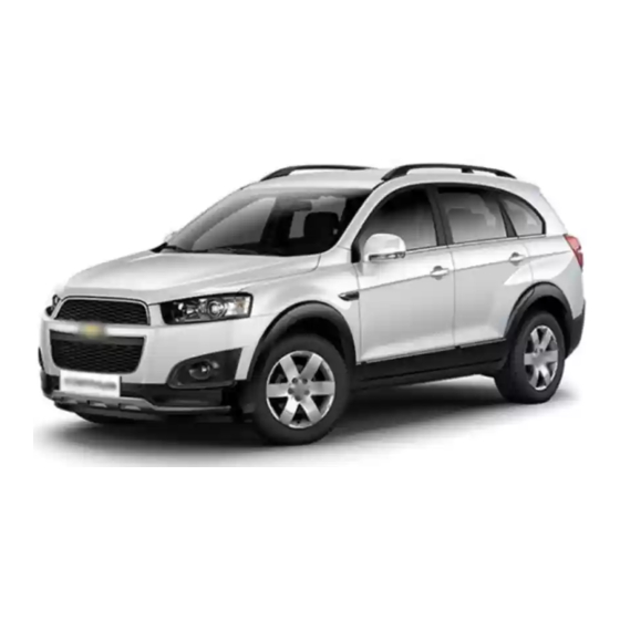 Chevrolet Captiva 2014 Owner's Manual