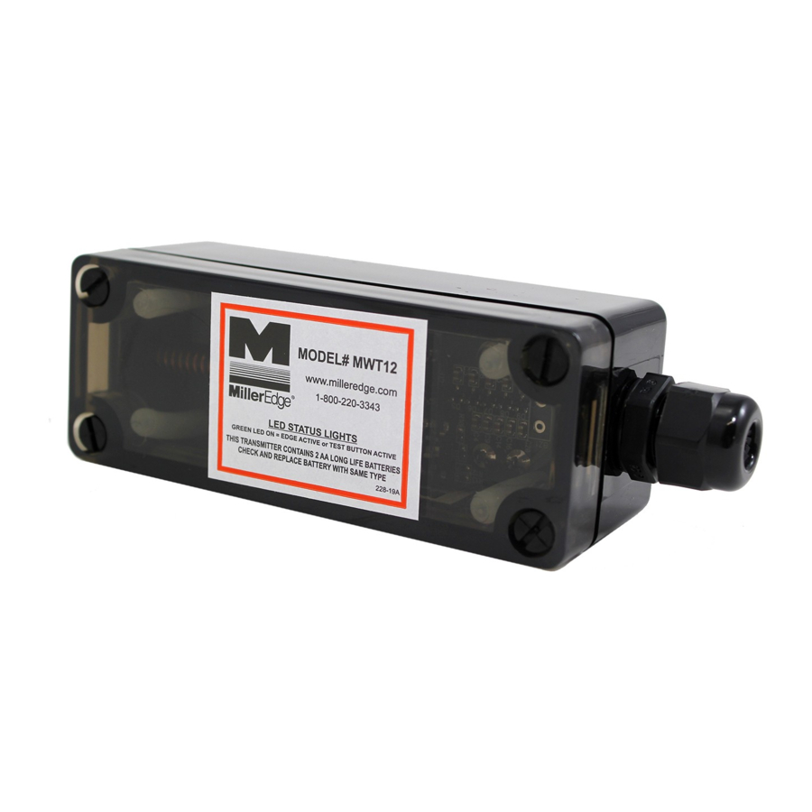 Miller Edge MWT12 Faq