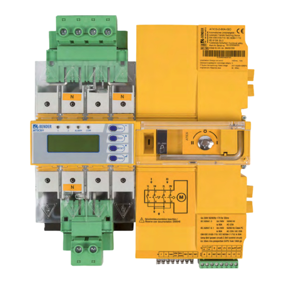 Bender ATICS-2 ISO Series Quick Start Manual