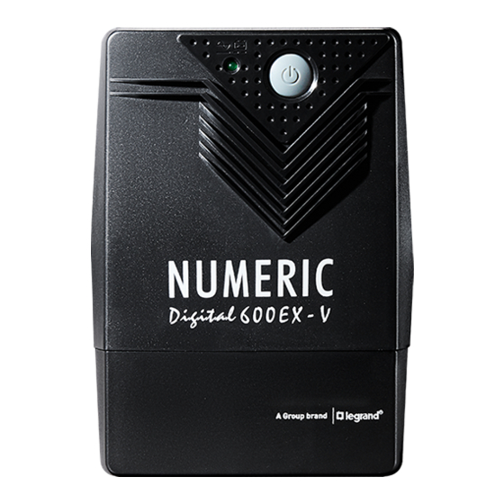 LEGRAND NUMERIC Digital 600 EX V User Manual