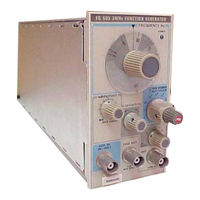 Tektronix FG503 Instruction Manual