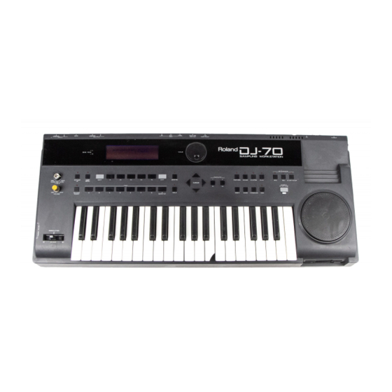 Roland DJ-70 Service Notes