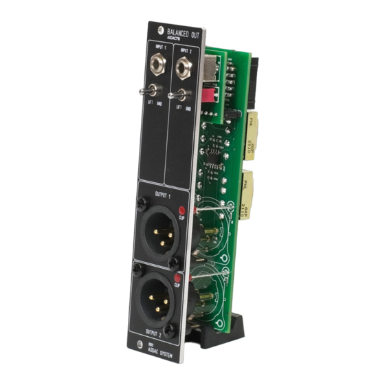 ADDAC System ADDAC710 Assembly Manual