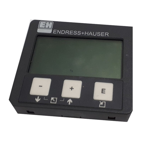 Endress+Hauser VU331 Installation Instructions Manual