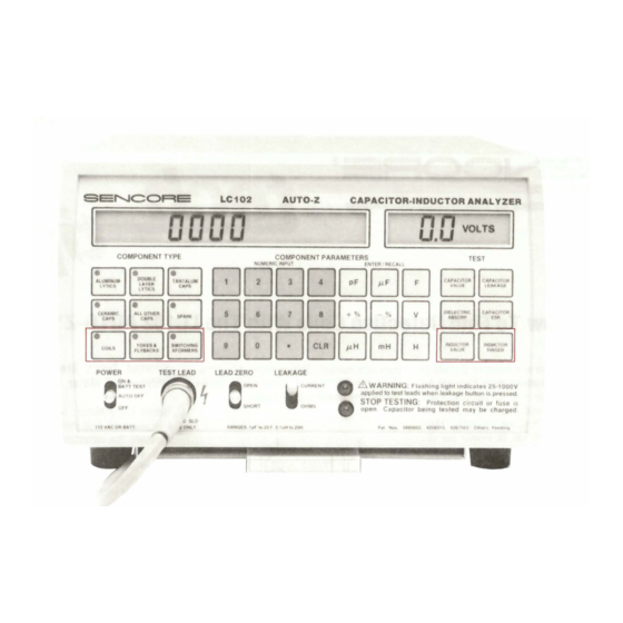 Sencore LC102 AUTO-Z Tech Tips