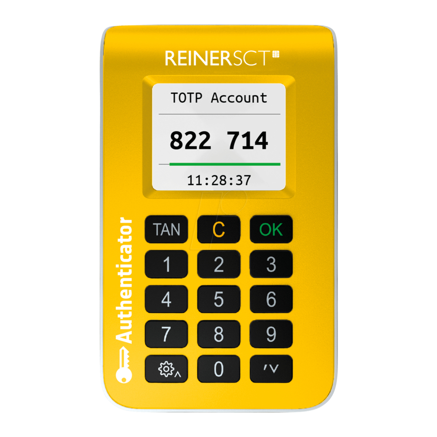 REINER SCT Authenticator Manual