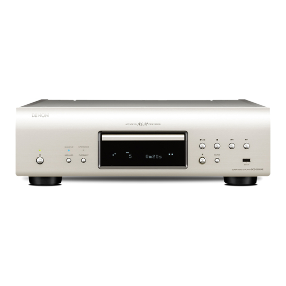 Denon DCD-2020AE Owner's Manual
