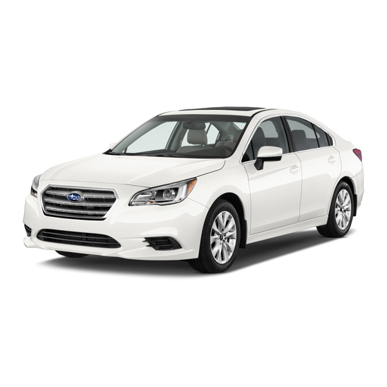 Subaru Legacy 2017 Quick Reference Manual