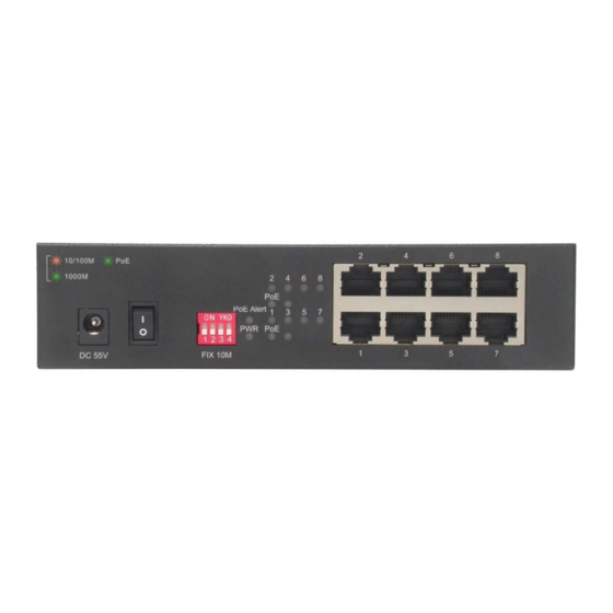 KTI Networks KGS-0800-4HP User Manual