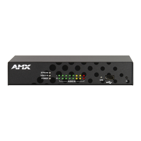 AMX NMX-ENC-1100 Quick Start Manual