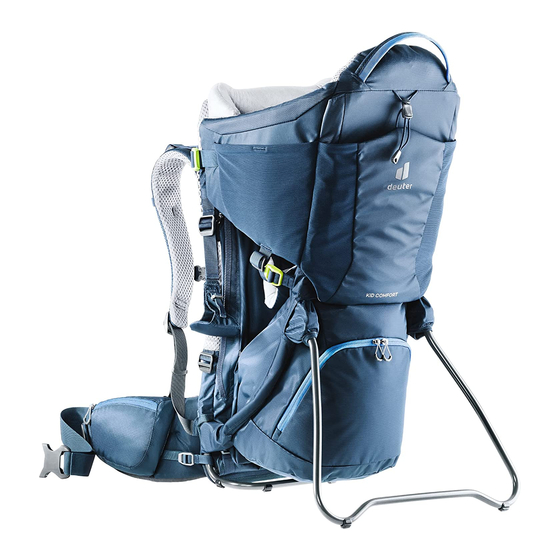 deuter Kid Comfort Instruction Manual