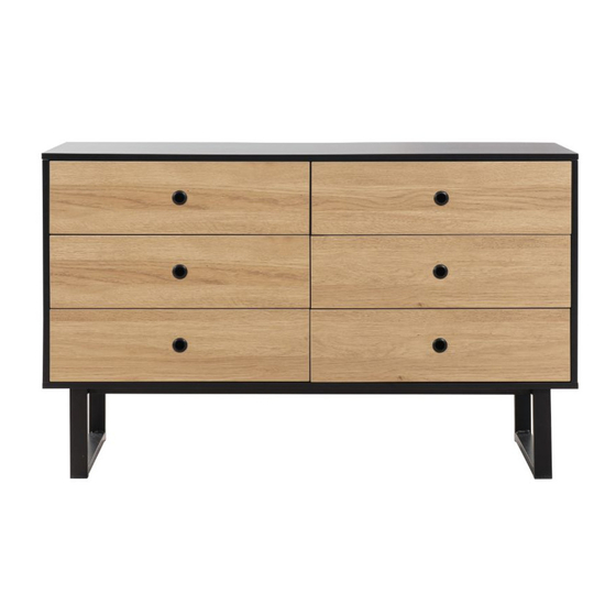 Mocka Parker 6 Drawer Assembly Instructions Manual