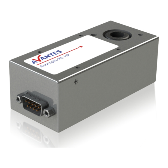 Avantes AvaLight-XE-HP Operation And Installation Manual