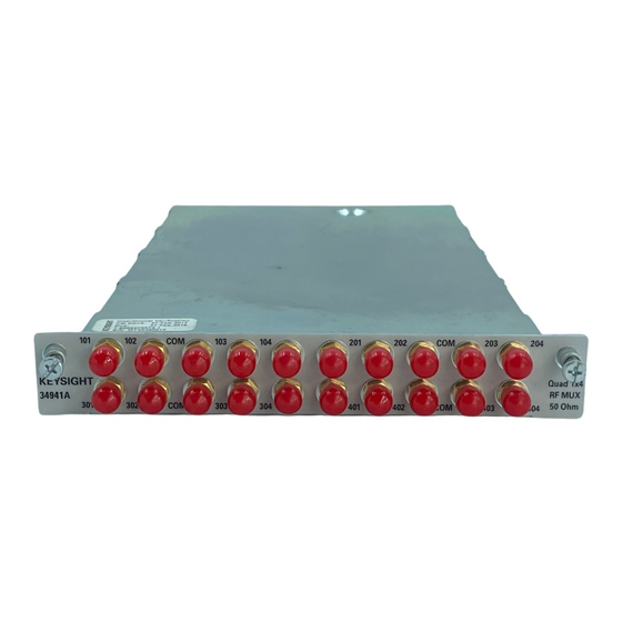 Keysight Technologies 34941A User Manual