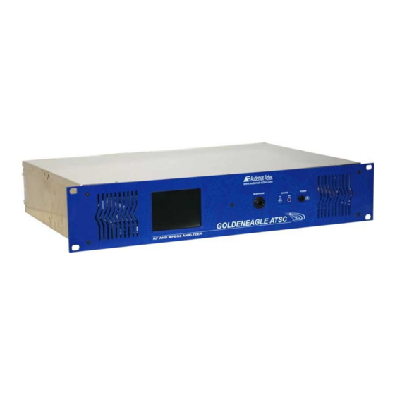 Worldcast Systems audemat GOLDENEAGLE ATSC User Manual