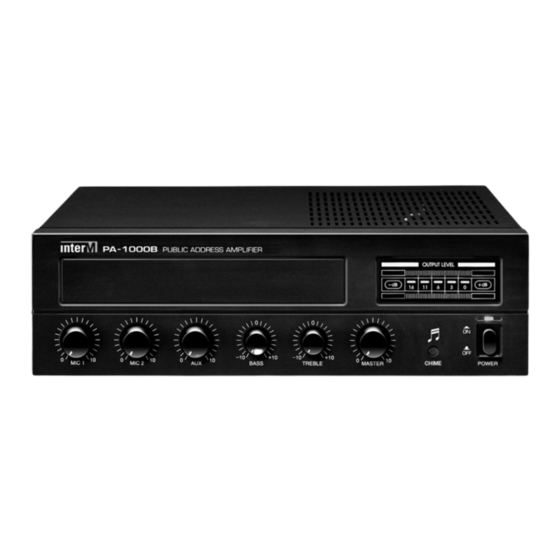 Inter-m PA-1000B Operation Manual