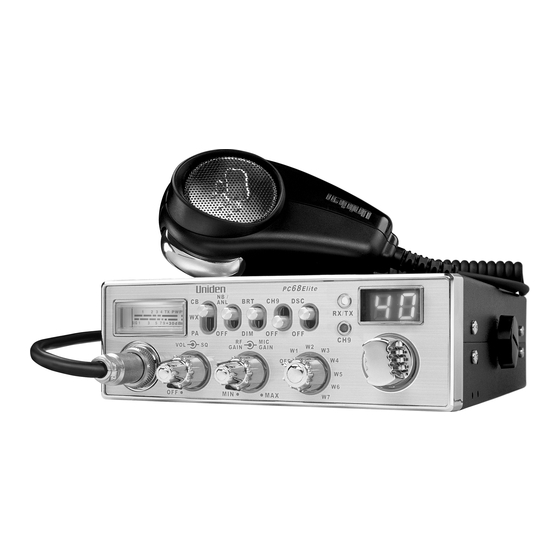 Uniden PC68ELITE User Manual