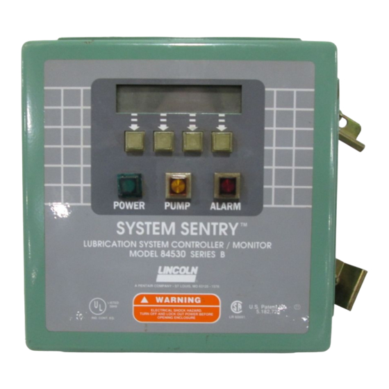 Pentair LINCOLN SYSTEM SENTRY 84530 Owner's/Operator's Manual