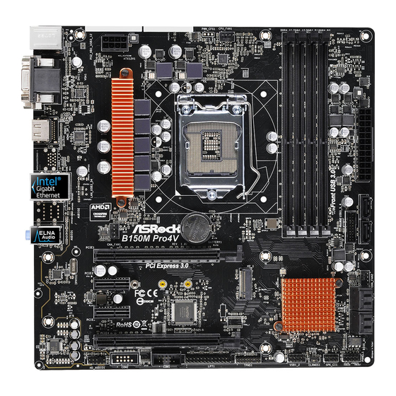 ASROCK B150M Pro4V Manual
