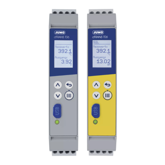 JUMO dTRANS T06 Manuals