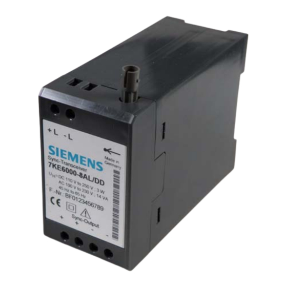 Siemens 7KE6000-8AK/DD Manuals