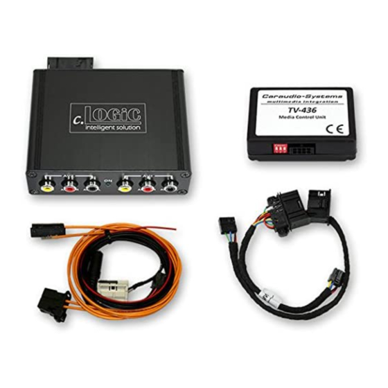 Caraudio-Systems c.LOGiC C2-E65-TV Manuals