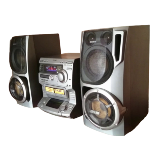 Sony LBT-W300 - Compact Hi-fi Stereo System Service Manual