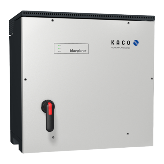Kaco blueplanet 110 TL3 Manual