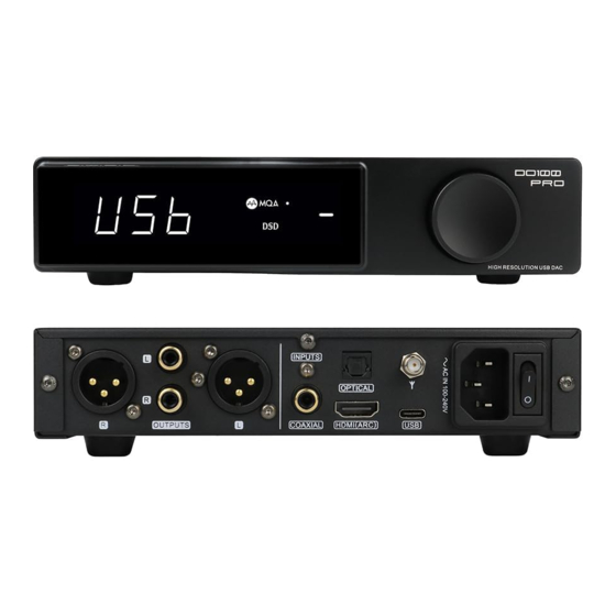 SMSL DO100 PRO User Manual