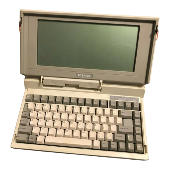 Toshiba T1100 PLUS User Manual