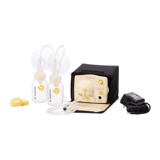 Medela Pump In Style Advanced Instructions For Use Manual