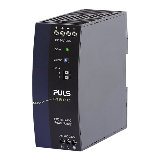Puls PIANO Series Installation Manual