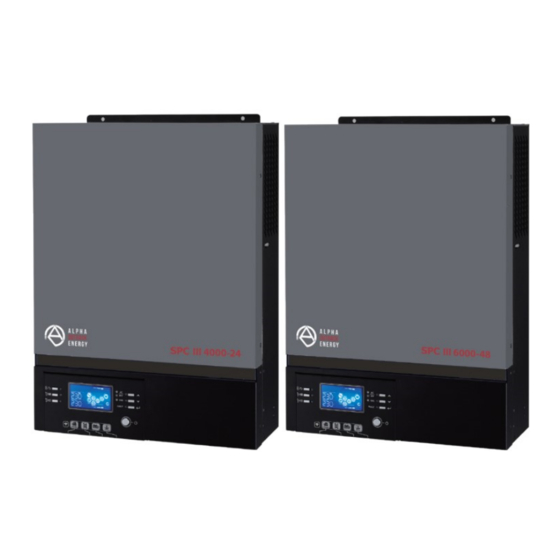Alpha Outback Energy SPC Series User Manual