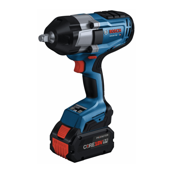 Bosch GDS18V-770 Operating/Safety Instructions Manual