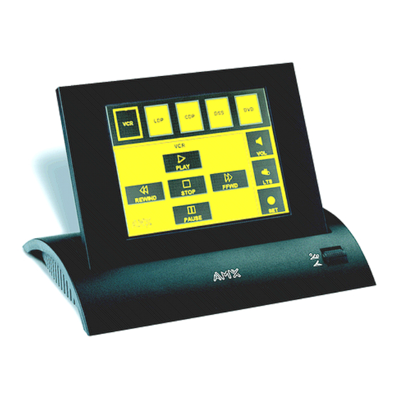 AMX Electroluminescent Touch Panels Instruction Manual