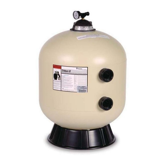 Pentair TRITON II TR 40 Installation, Operation & Service Manual