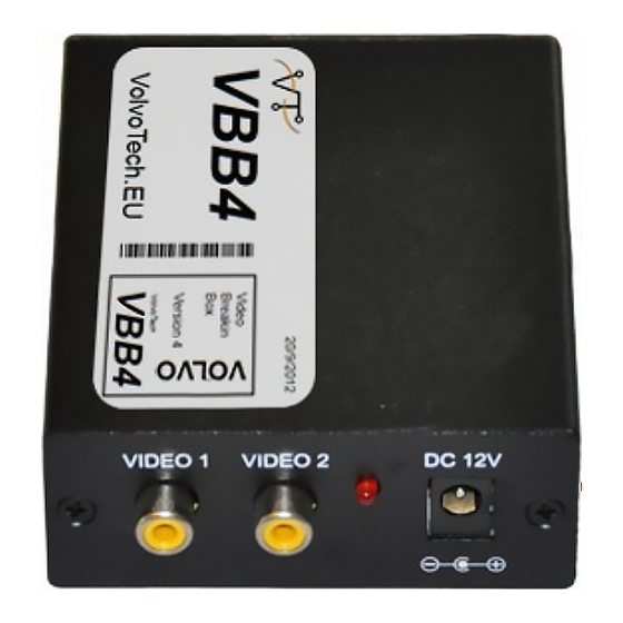 Volvo VBB4 Installation Manual
