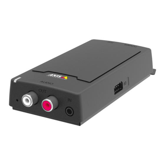 Axis C8110 Installation Manual