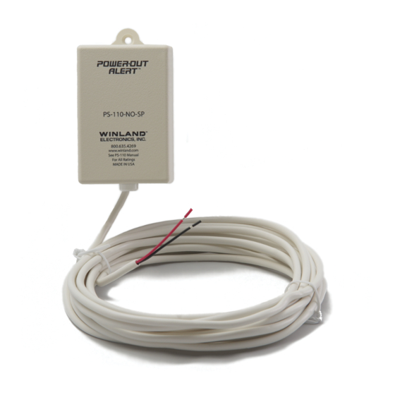 Winland POWER-OUT ALERT PS-110 Manual