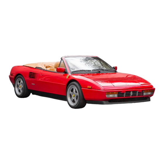 Ferrari Mondial T Owner's Manual