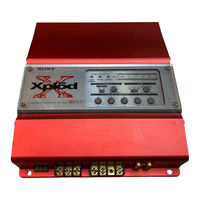 SONY XM-752EQX Operating Instructions Manual