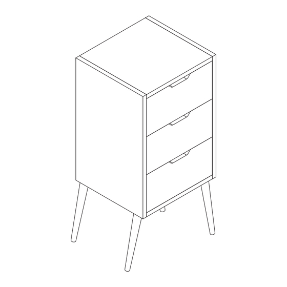 GFW STOCKHOLM 3 DRAWER SLIM CHEST Manuals