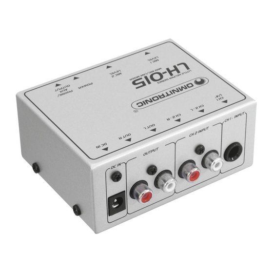 Omnitronic LH-015 User Manual