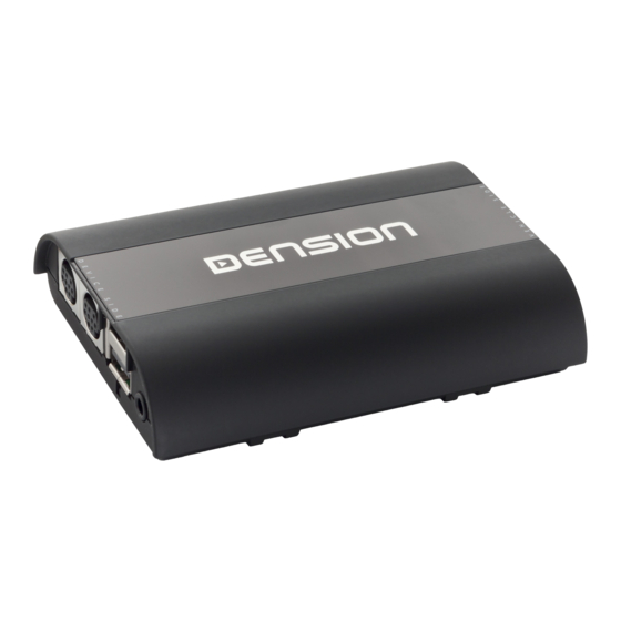 Dension GATEWAY 500S User Manual