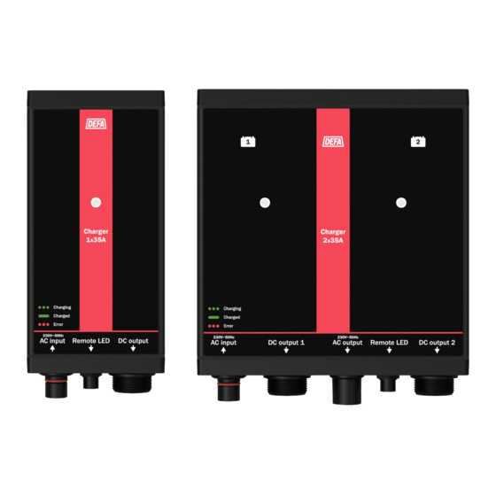 DEFA MultiCharger 1x35A User Manual