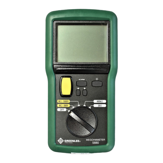 Textron Greenlee 5878 Instruction Manual