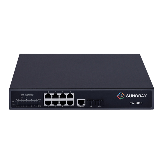 SUNDRAY SW-5010 User Manual