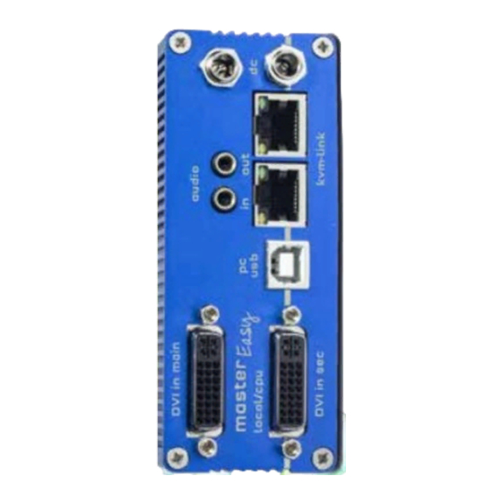Ihse Kvm-Tec masterEASY Manual