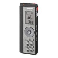 PANASONIC RR-QR230 - Digital Voice Recorder Operating Instructions Manual