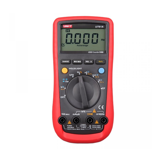 UNI-T UT61E Operating Manual